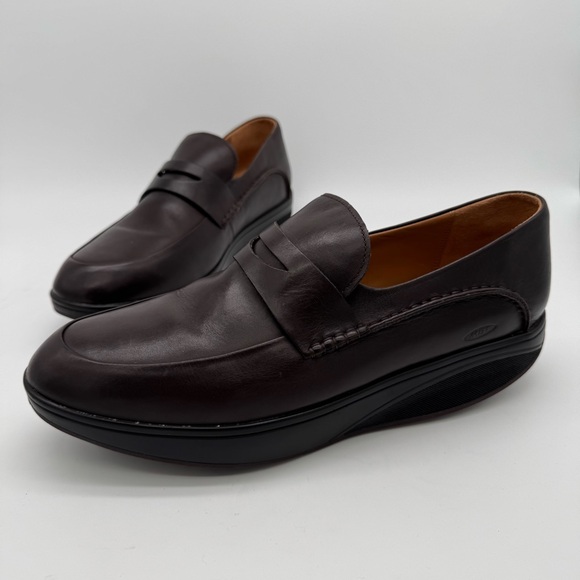 MBT Brown Leather Penny Loafer Ortho Shoe Size 46/12-12.5